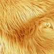 Light Gold Faux Fur Fabric - Luxury Shaggy, 60" Width (1 Yard)