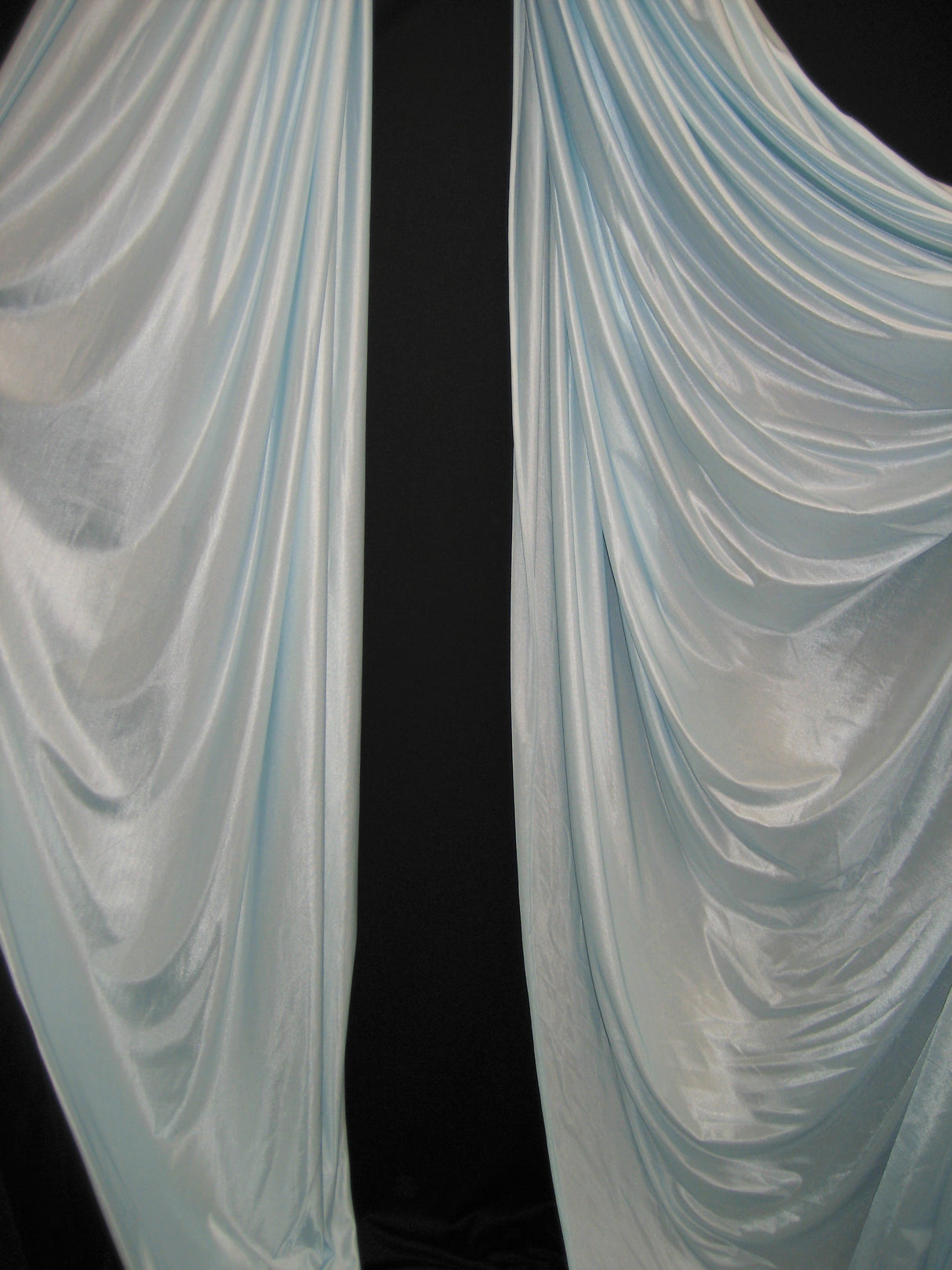 Low Stretch Polyester Fabric - Light Blue, 108"-120" Width (1 Yard)