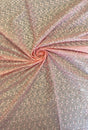 Heavy Eyelet Polyester Cotton Fabric - Light Pink Floral Embroidery, 41"-42" Width