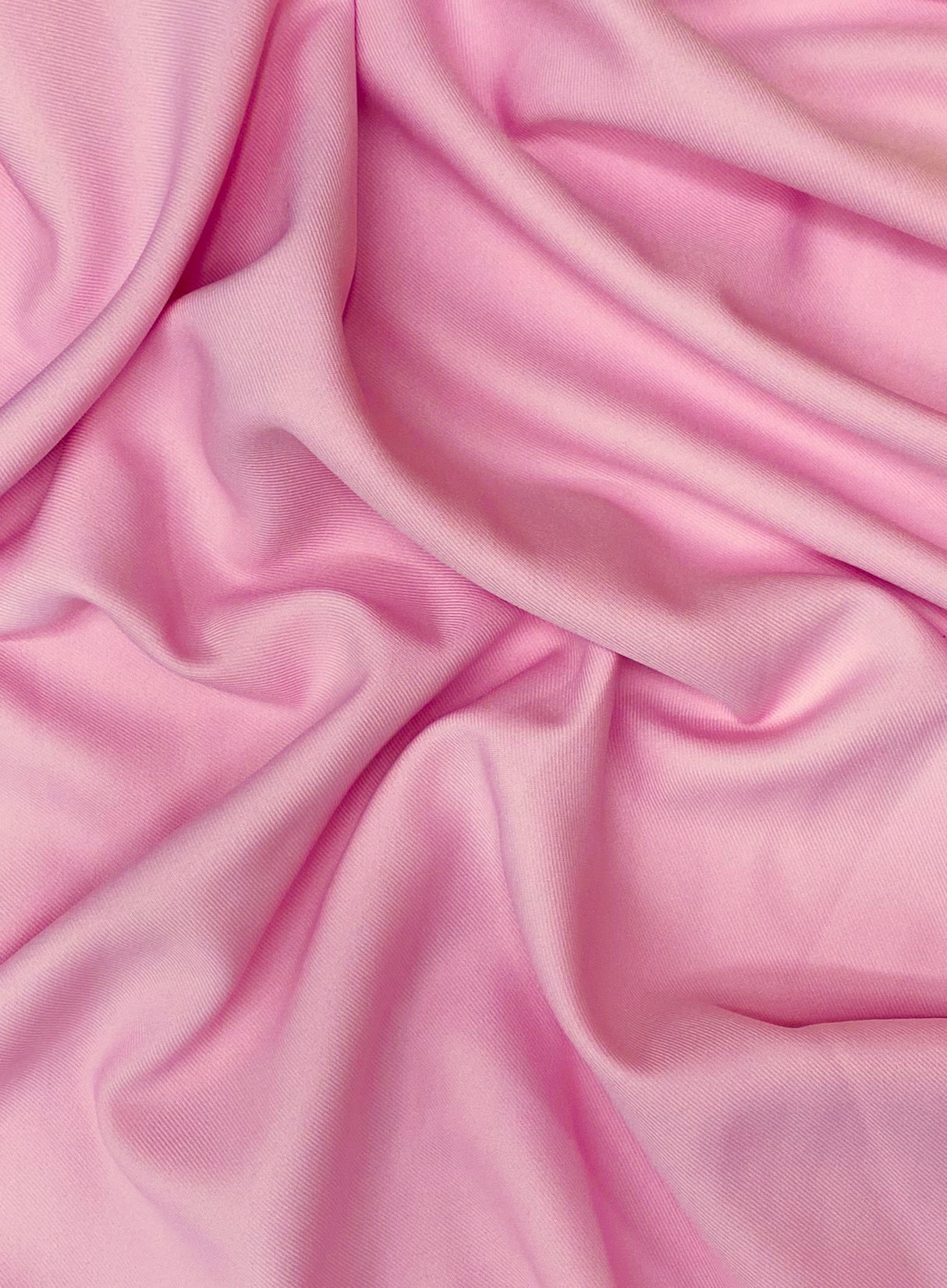 Gabardine Polyester Fabric - Light Pink, 59/60" Width (1 Yard)
