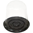 6" Small Cake Dome and Base Cupcake Container Plastic