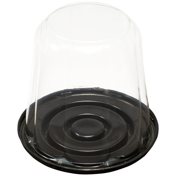 6" Small Cake Dome and Base Cupcake Container Plastic