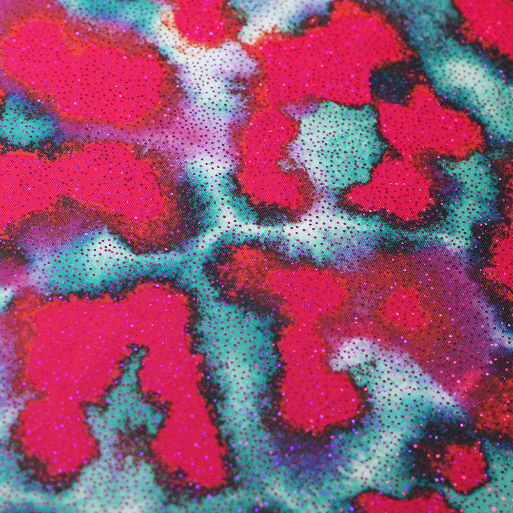 Lucid Leopard Polyester Spandex Fabric - Pink Leopard Watercolor Print, 58/60" Width (1 Yard)