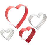 Wilton Nesting Heart-Shaped Cookie Cutters, 4-Piece Set ruffled