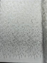 Luxury 3D Floral Butterfly Beaded Lace Fabric - 54" Width, Color Options (1 Yard)