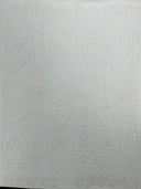 Luxury Bridal Fabric With Geometric Beading On Mesh - Beaded Mesh Fabric, 54" Width, Color Options (1 Yard)