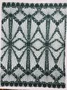 Luxury Bridal Fabric With Geometric Beading On Mesh - Beaded Mesh Fabric, 54" Width, Color Options (1 Yard)