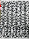 Luxury Chain Geometric Beaded Lace Fabric - Geometric Chain Beaded Lace, 54" Width (1 Yard)