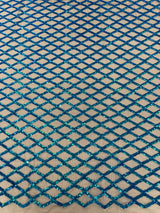 Luxury Diamond Design Mini Glitz Sequins Mesh Fabric - Diamond Pattern, 54" Width (1 Yard)