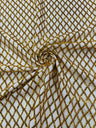 Luxury Diamond Design Mini Glitz Sequins Mesh Fabric - Diamond Pattern, 54" Width (1 Yard)
