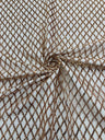 Luxury Diamond Design Mini Glitz Sequins Mesh Fabric - Diamond Pattern, 54" Width (1 Yard)
