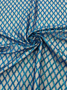 Luxury Diamond Design Mini Glitz Sequins Mesh Fabric - Diamond Pattern, 54" Width (1 Yard)
