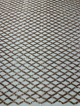 Luxury Diamond Design Mini Glitz Sequins Mesh Fabric - Diamond Pattern, 54" Width (1 Yard)