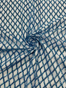 Luxury Diamond Design Mini Glitz Sequins Mesh Fabric - Diamond Pattern, 54" Width (1 Yard)