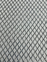 Luxury Diamond Design Mini Glitz Sequins Mesh Fabric - Diamond Pattern, 54" Width (1 Yard)