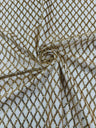 Luxury Diamond Design Mini Glitz Sequins Mesh Fabric - Diamond Pattern, 54" Width (1 Yard)