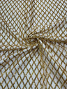 Luxury Diamond Design Mini Glitz Sequins Mesh Fabric - Diamond Pattern, 54" Width (1 Yard)