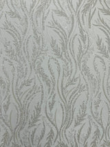 Luxury Festival Beaded Vine Lace Polyester Fabric - Heavy Beaded Mesh Lace, Double Scalloped, 50-54" Width (1 Yard)