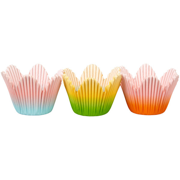 Wilton Ombre Flower Petal Cupcake Liners, 72-Count