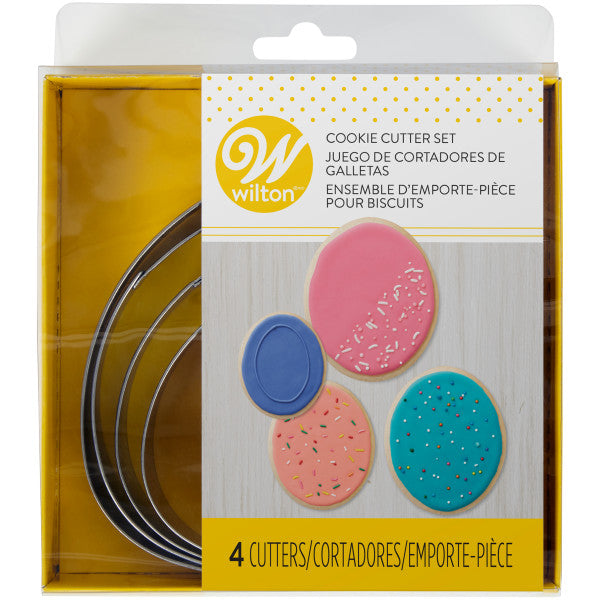 Wilton Nesting Oval Egg Cutters, 4-Piece