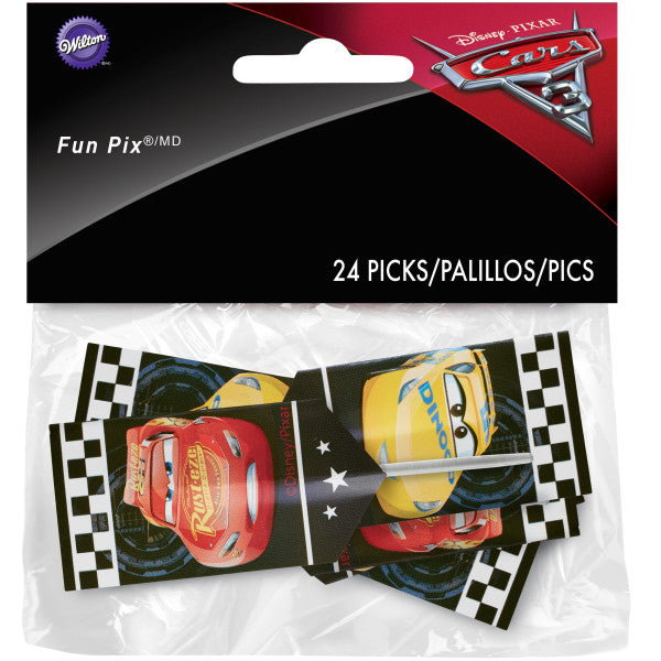 Wilton Disney Pixar Cars 3 Fun Pix, 24-Count