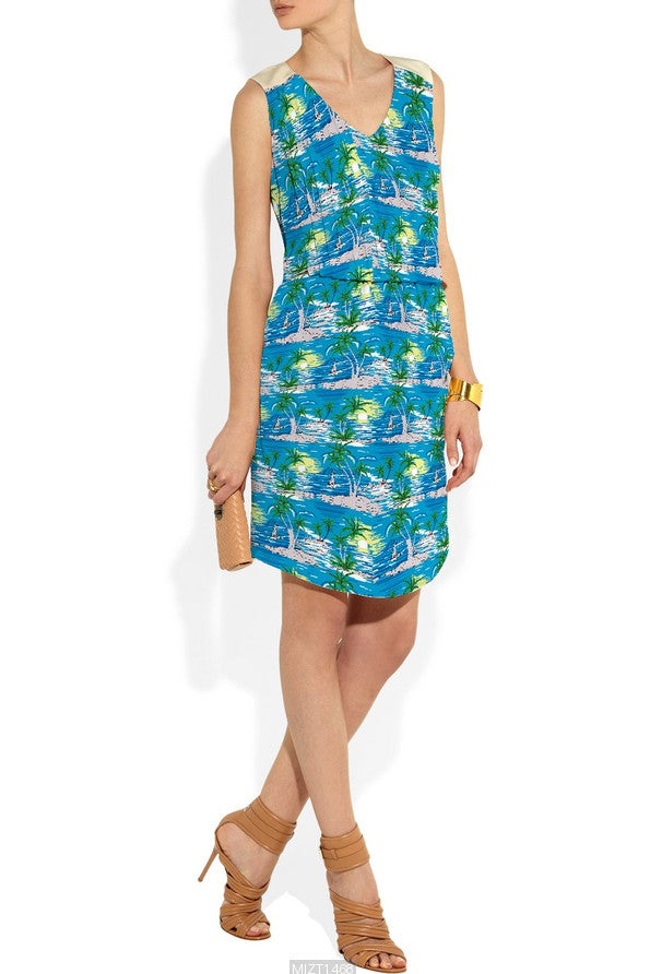 Boardshort Fabric Hawaiian Sunrise Flow Stretch Woven UPF 50+