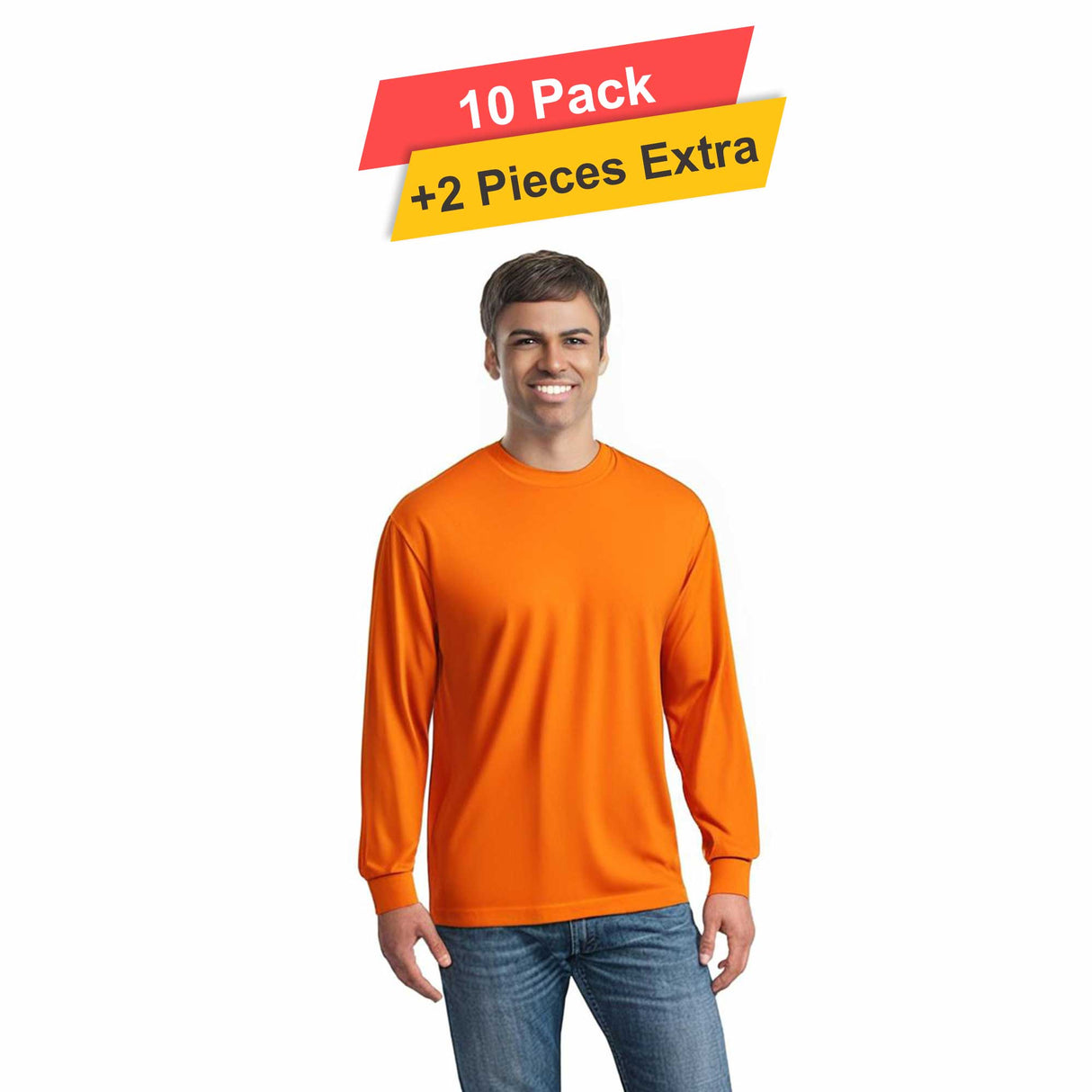 Polymesh Crew Neck - 10 Pack - 5 Oz./yd²  - 100% Polyester (Cotton Feel)
