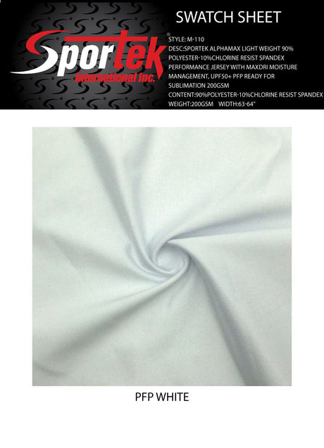 Spandex Jersey Chlorine-Resist MAXDRI White