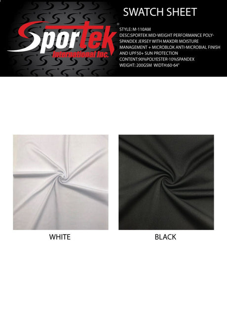 Moisture Management Spandex Jersey White