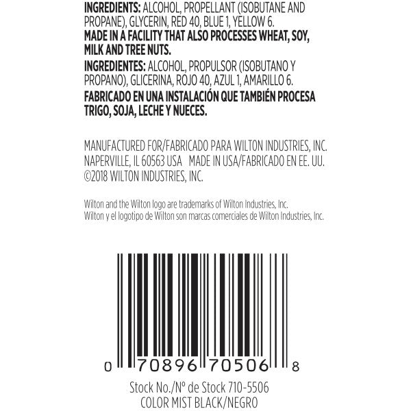 Wilton Black Color Mist Food Coloring Spray – 1.5 oz.