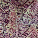 Polyester Spandex Random Money Hologram Fabric