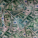Polyester Spandex Random Money Hologram Fabric