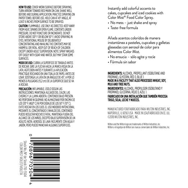 Wilton Violet Color Mist Food Color Spray – 1.5 oz.