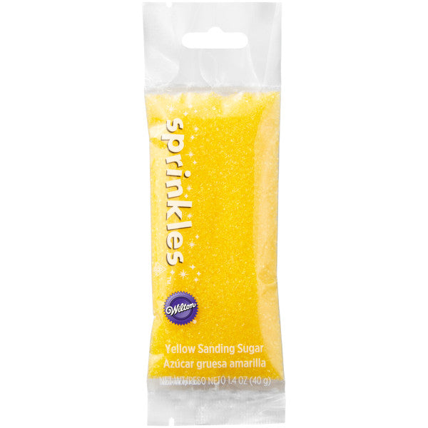 Wilton Yellow Sanding Sugar Sprinkles – 1.4 oz.