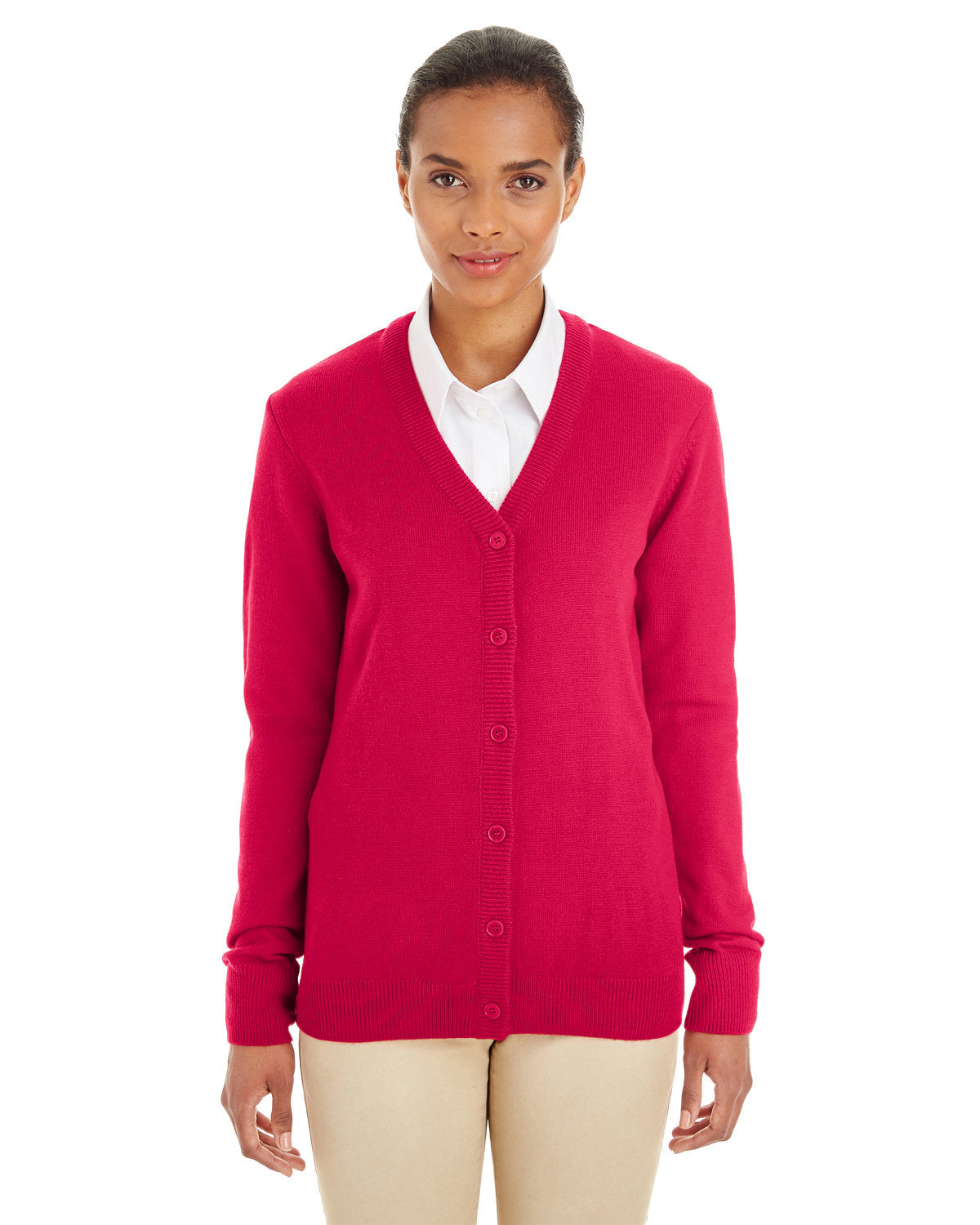 Ladies' Pilbloc™ V-Neck Button Cardigan Sweater