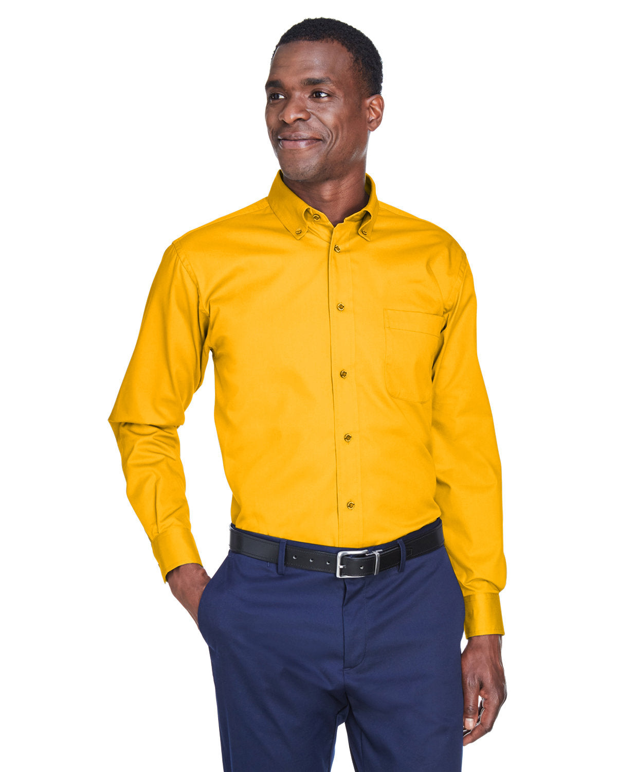 Men's Easy Blend™ Long-Sleeve Twill Shirt with Stain-Release