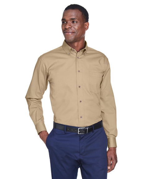 Men's Easy Blend™ Long-Sleeve Twill Shirt with Stain-Release