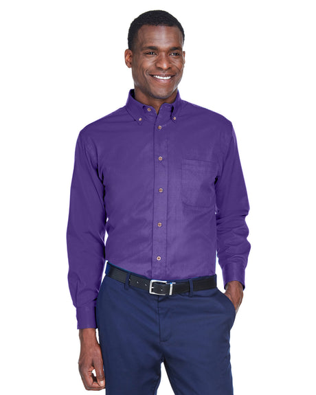 Men's Easy Blend™ Long-Sleeve Twill Shirt with Stain-Release