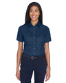 Ladies' Easy Blend™ Short-Sleeve Twill Shirt with Stain-Release