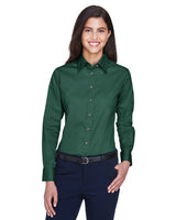 Ladies' Easy Blend™ Long-Sleeve Twill Shirt with Stain-Release