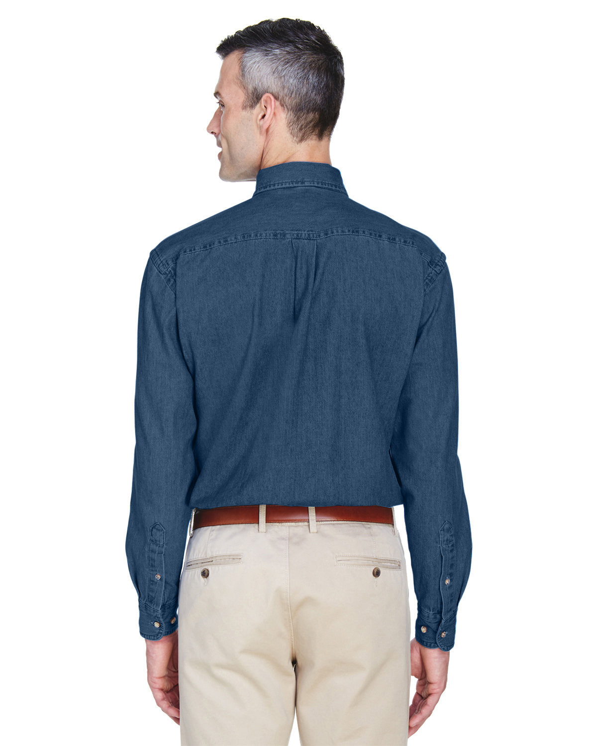 Men's Long-Sleeve Denim Shirt