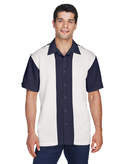 Men's Two-Tone Camp Shirt