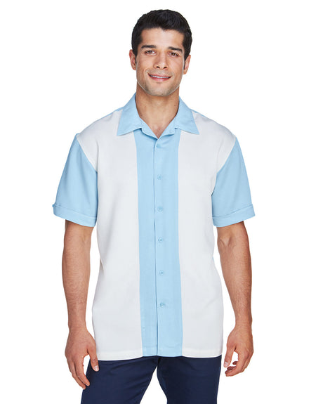 Men's Two-Tone Camp Shirt