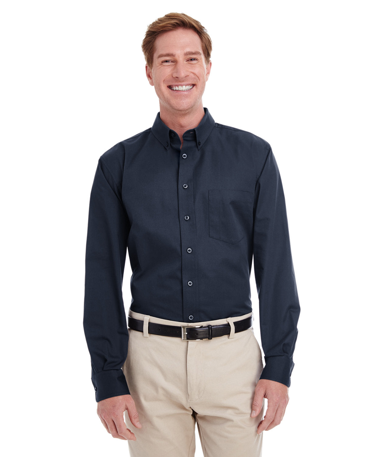 Men's Foundation Cotton Long-Sleeve Twill Shirt with Teflon™