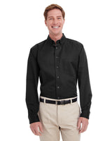 Men's Tall Foundation Cotton Long-Sleeve Twill Shirt with Teflon™