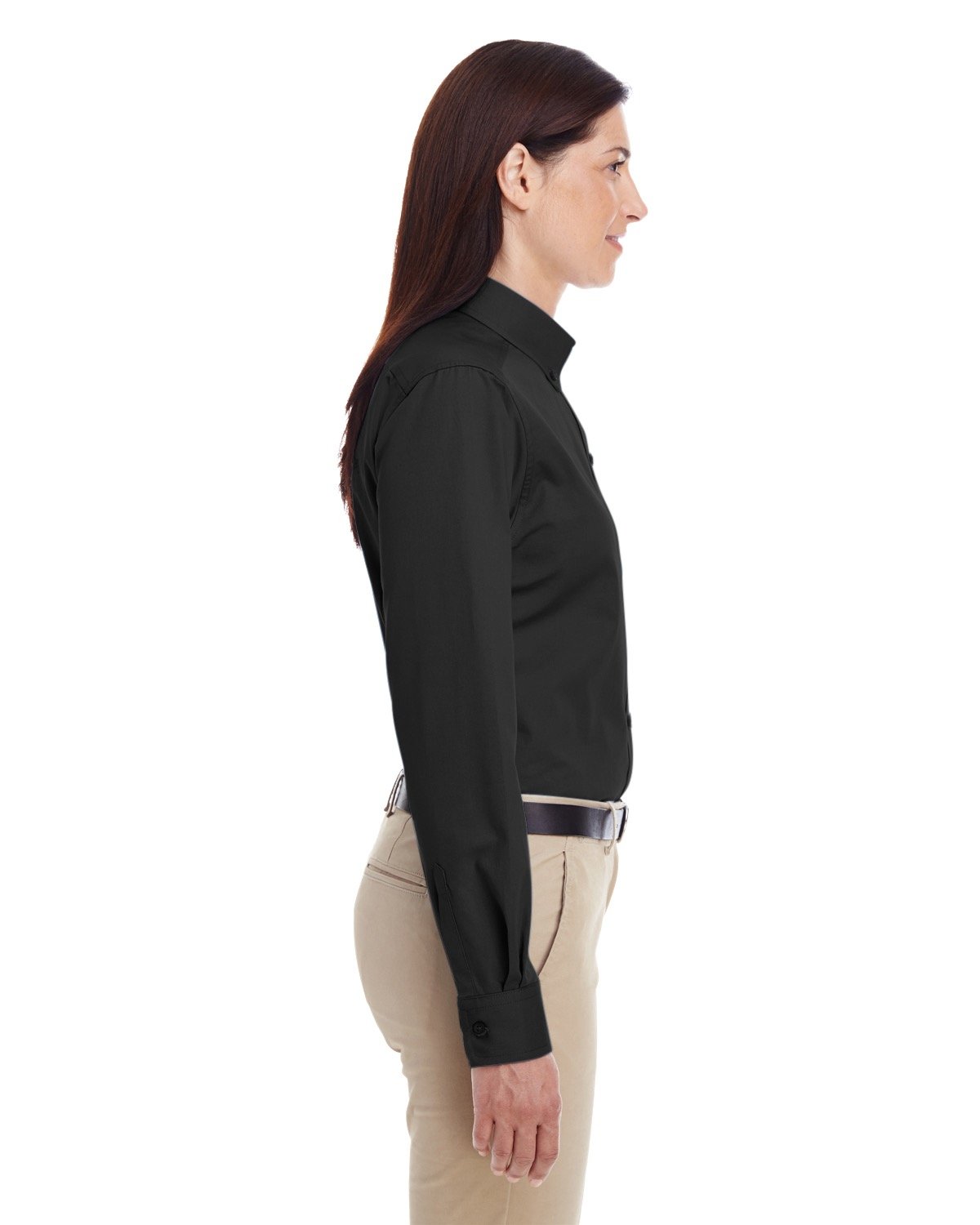 Ladies' Foundation Cotton Long-Sleeve Twill Shirt with Teflon™