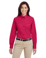 Ladies' Foundation Cotton Long-Sleeve Twill Shirt with Teflon™