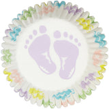 Wilton Baby Feet Cupcake Liners, 75-Count