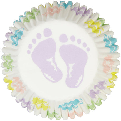 Wilton Baby Feet Cupcake Liners, 75-Count