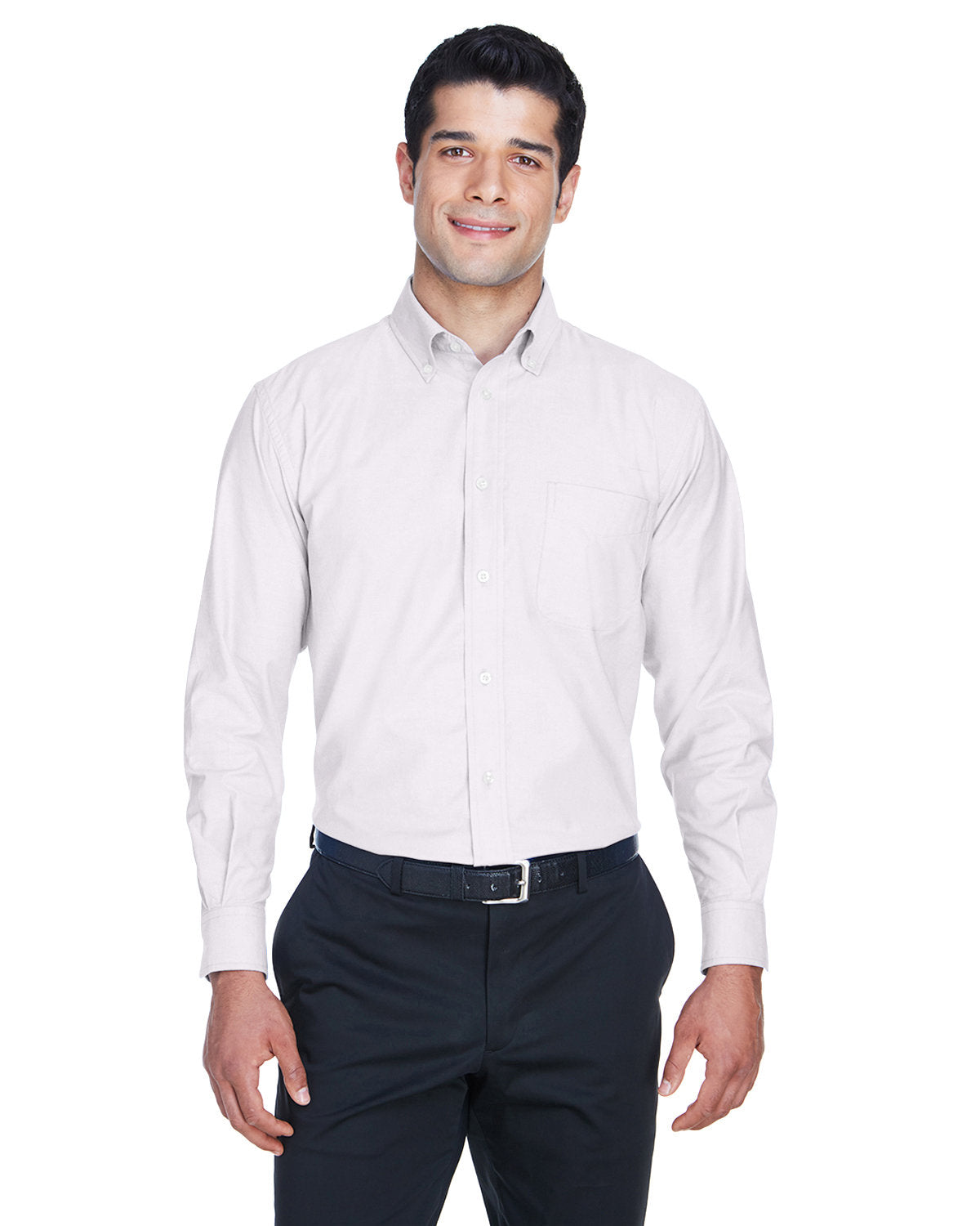 Men's Long-Sleeve Oxford with Stain-Release